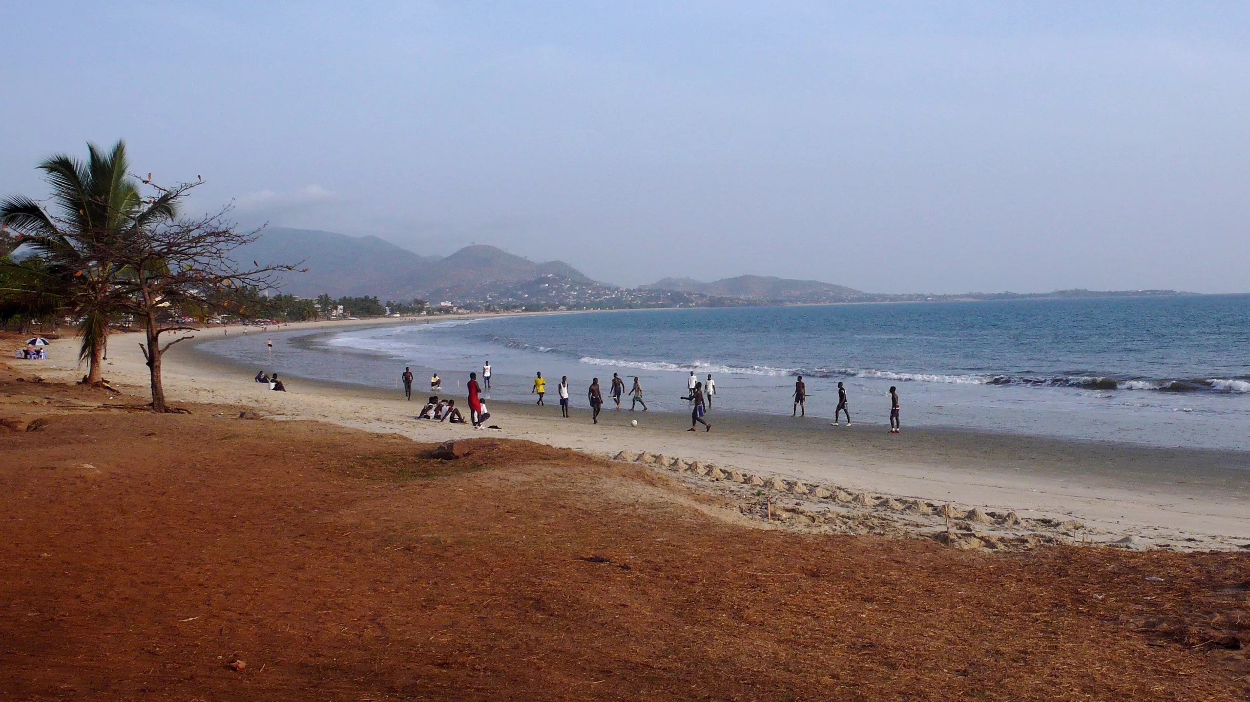 Lumley beach in Sierra Leone