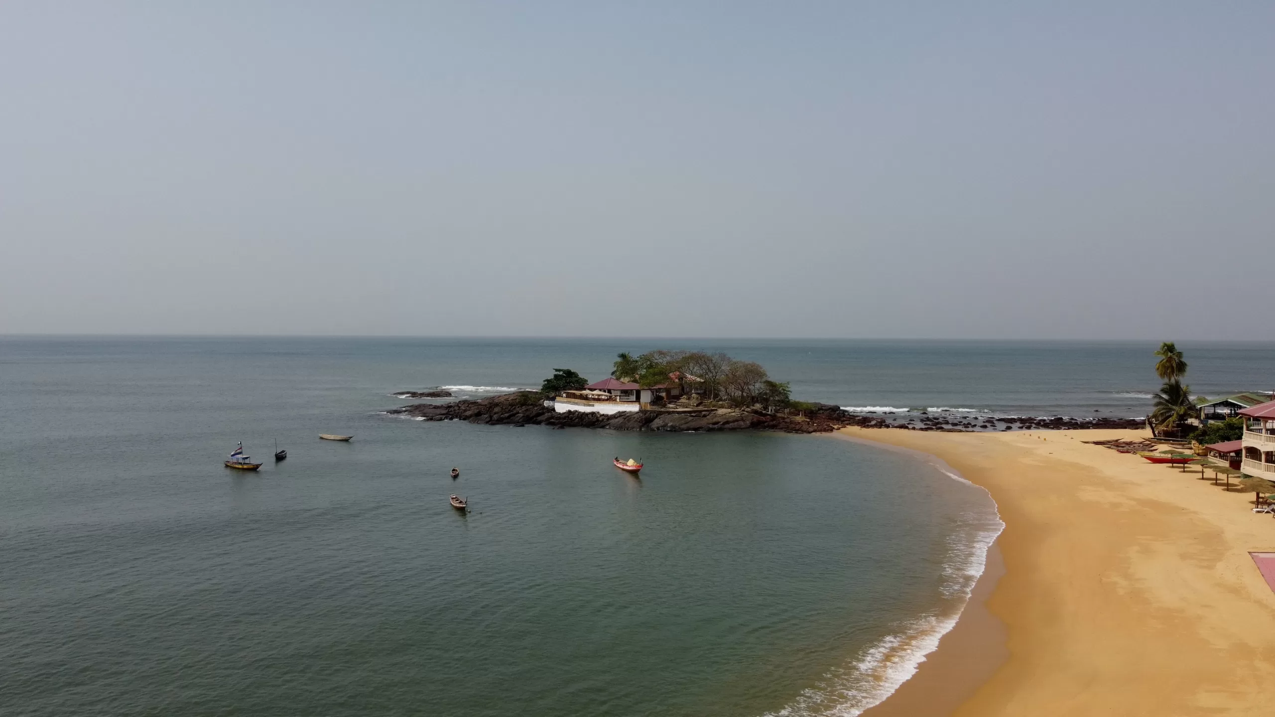 Lakka beach in Sierra Leone