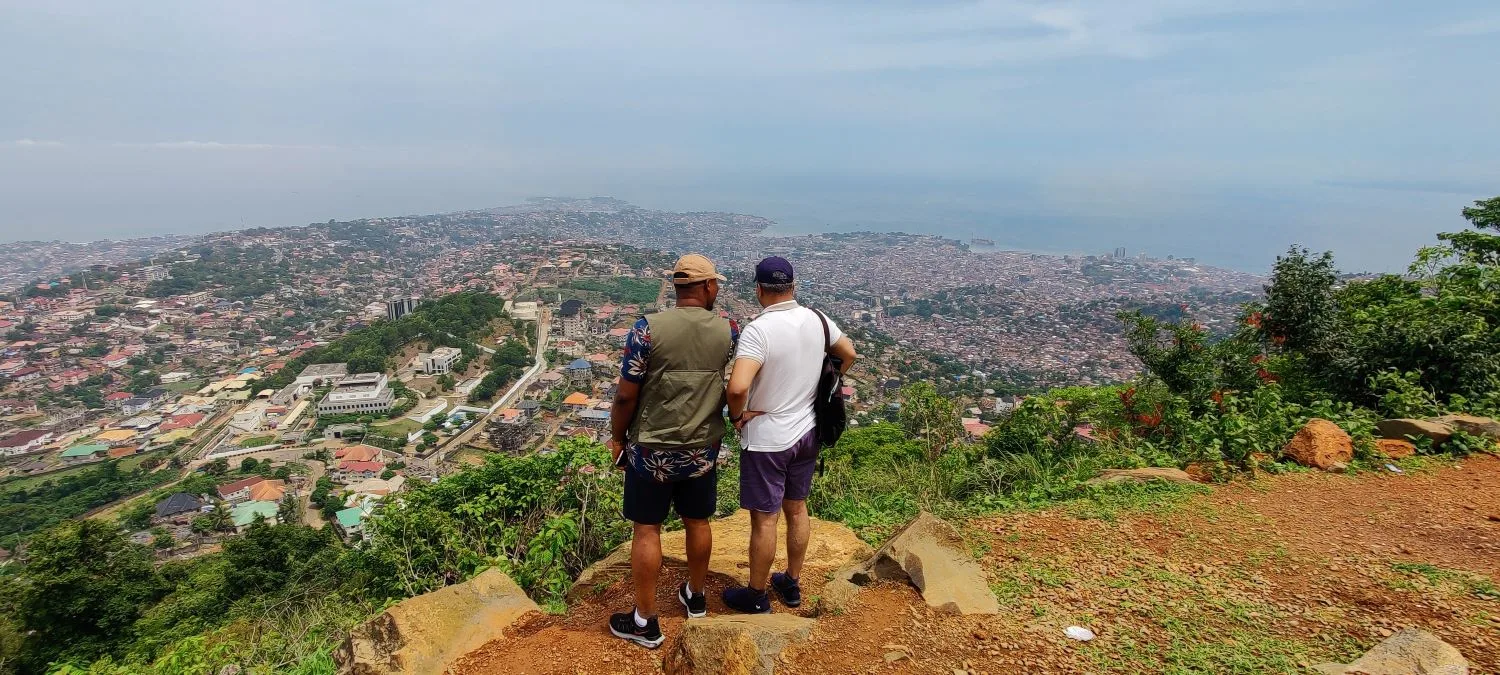 View of Freetown from Leicester peak